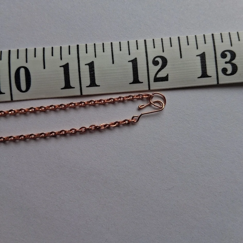 Rose Gold Wire Wrapped Pendant Necklace